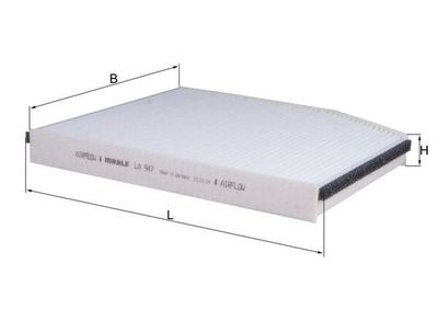 Filter, cabin air KNECHT LA 947