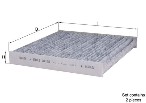 KNECHT LAK 216 Filter, cabin air