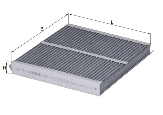 KNECHT LAK 234 Filter, cabin air