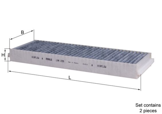 KNECHT LAK 239/S Filter, cabin air