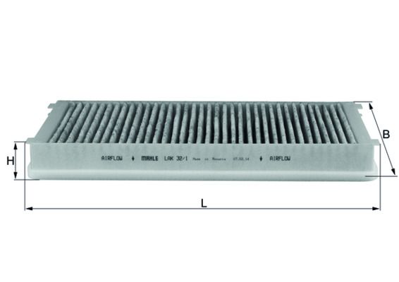 KNECHT LAK 32/1 Filter, cabin air