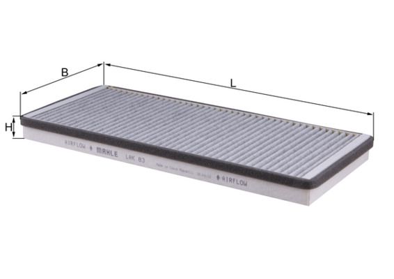 KNECHT LAK 83 Filter, cabin air