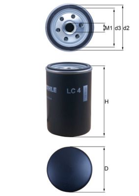 Air Filter, turbocharger KNECHT LC 4
