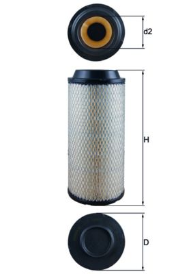 Air Filter KNECHT LX 1687