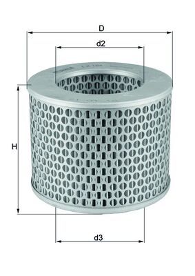 Air Filter KNECHT LX 186