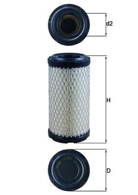 Air Filter KNECHT LX 2908