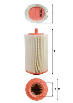Air Filter KNECHT LX 1277