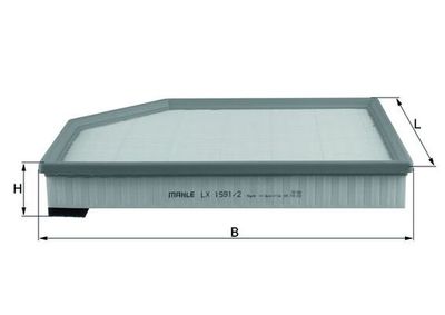 Air Filter KNECHT LX 1591/2