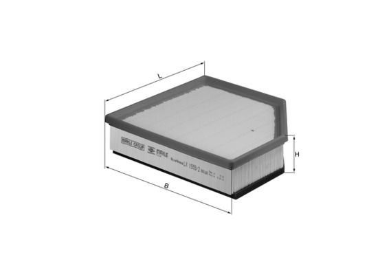 KNECHT LX 1593/2 Air Filter