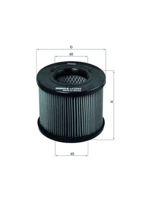 Air Filter KNECHT LX 2283