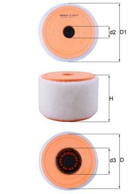 KNECHT LX 2607/2 Air Filter