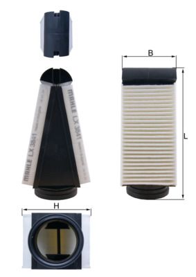 Air Filter KNECHT LX 3841