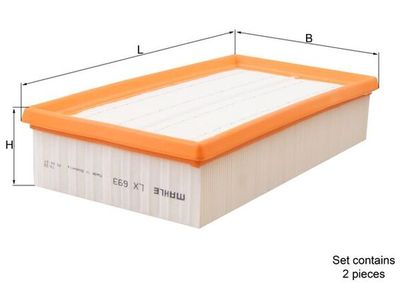 Air Filter KNECHT LX 693/S
