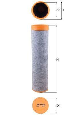Secondary Air Filter KNECHT LXS 7080