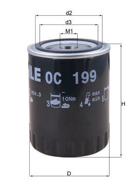 Oil Filter KNECHT OC 199