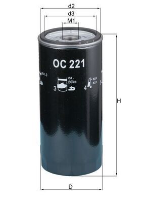 Oil Filter KNECHT OC 221
