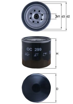Oil Filter KNECHT OC 299