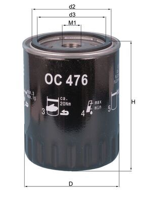 KNECHT OC 476 Oil Filter