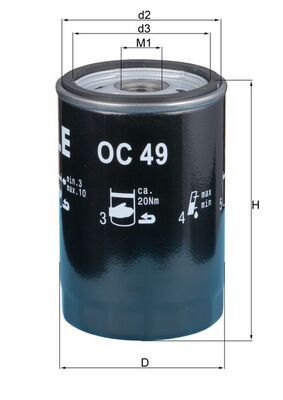 KNECHT OC 49 Oil Filter
