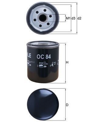 Oil Filter KNECHT OC 84