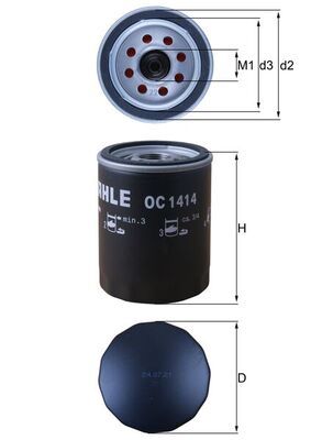 KNECHT OC 1414 Oil Filter