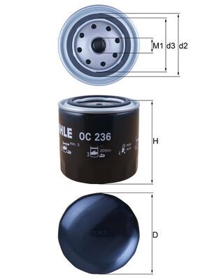 Oil Filter KNECHT OC 236
