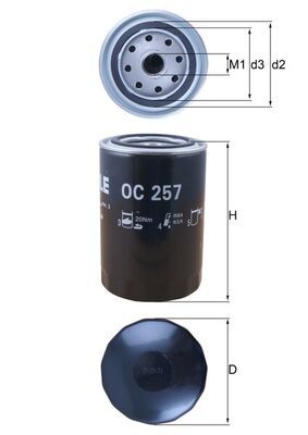KNECHT OC 257 Oil Filter