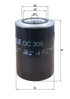 Oil Filter KNECHT OC 308