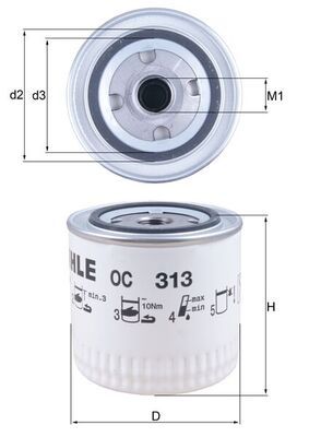 KNECHT OC 313 Oil Filter