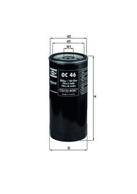 Oil Filter KNECHT OC 46