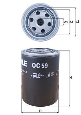 KNECHT OC 59 Oil Filter