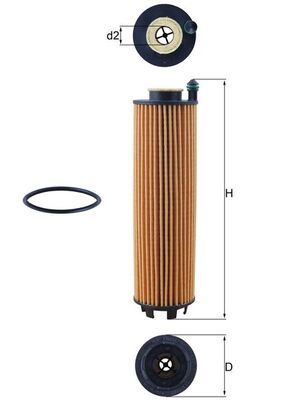 KNECHT OX 1301D Oil Filter