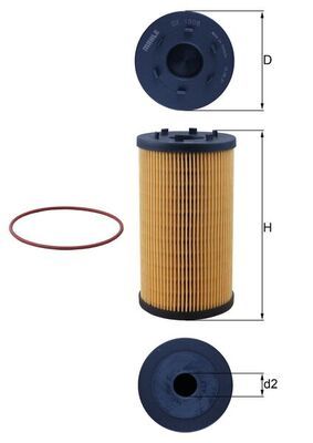 KNECHT OX 1306D Oil Filter