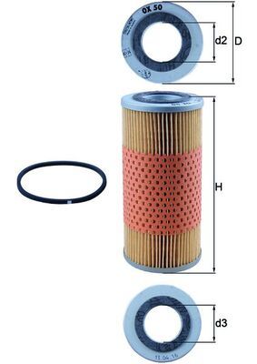 KNECHT OX 50D Oil Filter