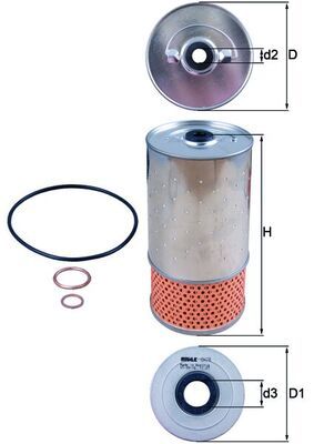 Oil Filter KNECHT OX 78D1
