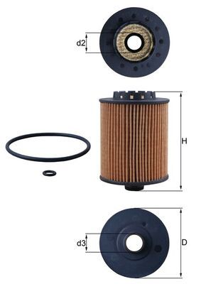 KNECHT OX 1075D Oil Filter