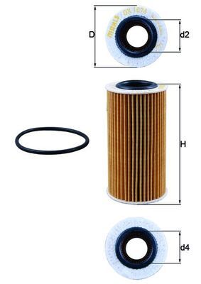 KNECHT OX 1076D Oil Filter