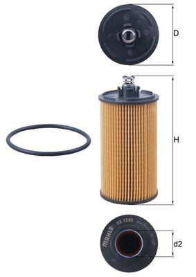KNECHT OX 1245D Oil Filter