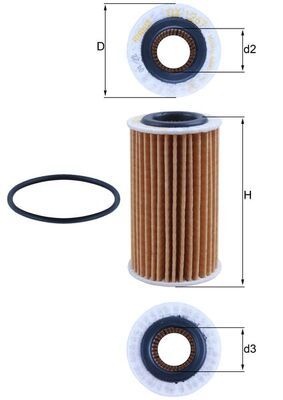Oil Filter KNECHT OX 1267D