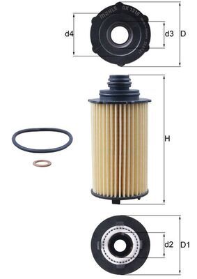 Oil Filter KNECHT OX 1310D