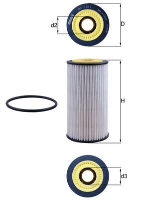 KNECHT OX 1311D Oil Filter