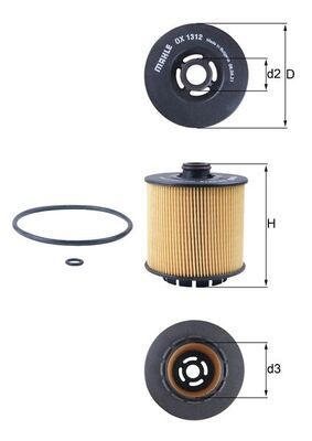 Oil Filter KNECHT OX 1312D