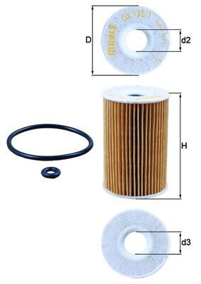 KNECHT OX 1351D Oil Filter