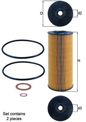 KNECHT OX 137D1/S Oil Filter