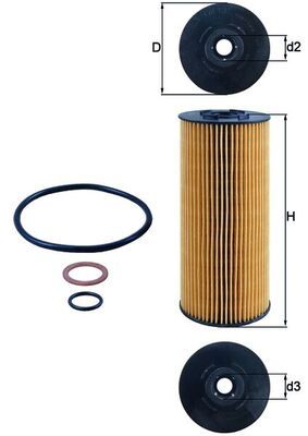 KNECHT OX 137D2 Oil Filter