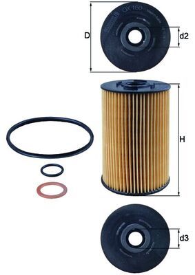 Oil Filter KNECHT OX 150D1
