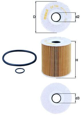 KNECHT OX 156D1 Oil Filter