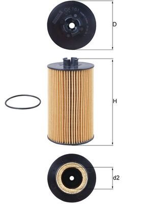Oil Filter KNECHT OX 161D