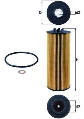 KNECHT OX 164D Oil Filter