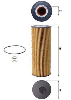 KNECHT OX 168D Oil Filter